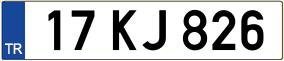 Trailer License Plate
